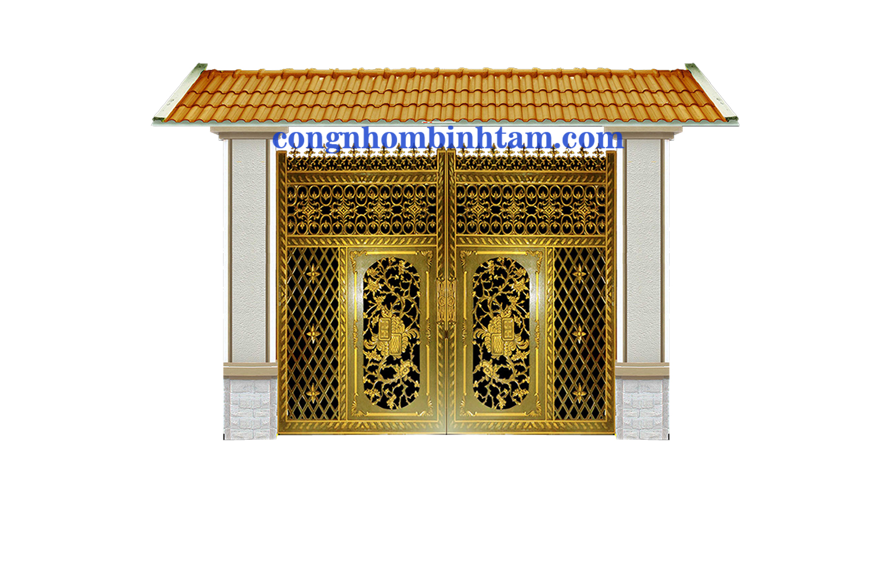 CỔNG NHÔM ĐÚC